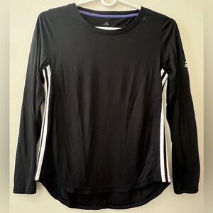 Adidas women’s  Open Back long sleeve shirt  Size Medium Color:Black